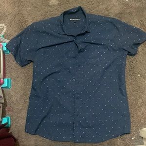 Selling navy dress up shirt size L